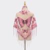Floral Triangle Shawl Hollow Tassel Wrap New Lace Scarf  Everyday Outfits