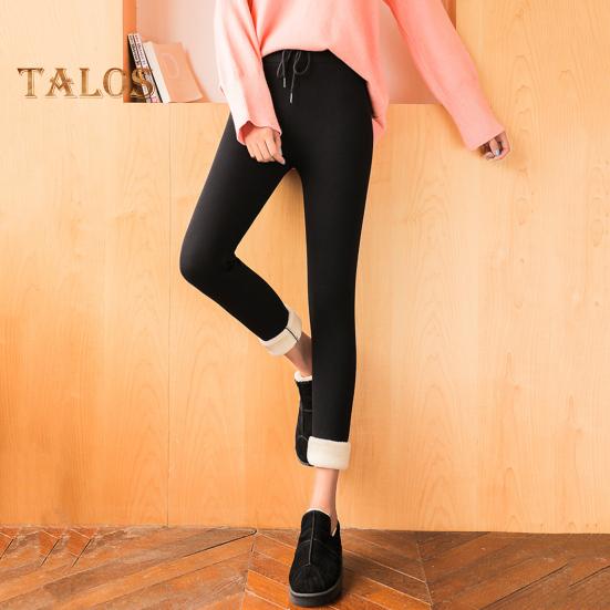 Women Leggings High Elastic Warm Thickened Velvet Lined Sports Pants Butterflies Pattern Yoga Tights Daily Wear