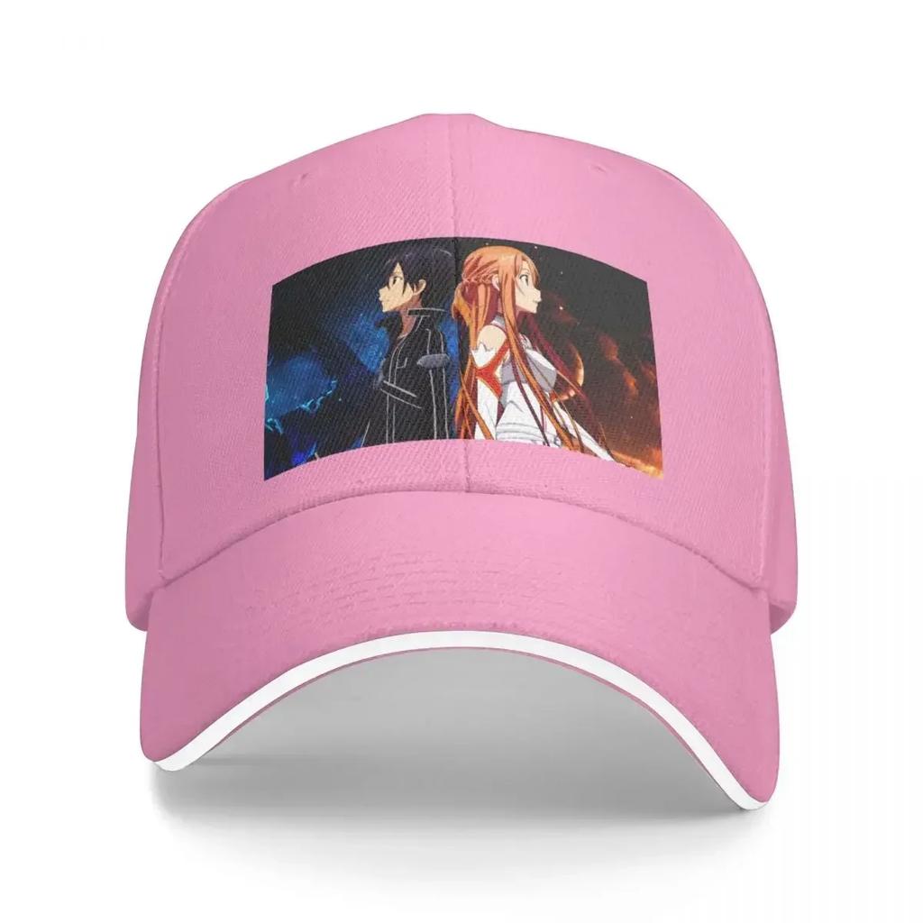 SAO Asuna and Kirito Sword Art Online Baseball Cap Horse Hat Brand Unisex cap Custom Cap FeUnisex Unisexs