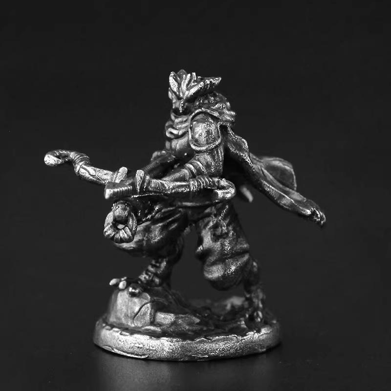 Handmade White Copper Night Owl Troop Miniatures, Fantasy Owl Soldier Figurines, Tabletop RPG Game Pieces, Gift for Men