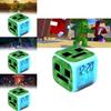 Minecraft Cartoon Led Alarm Clock With Night Light And Digital Display For Students