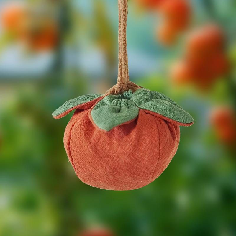 

1Pcs Chinese Style Sachet Cotton Linen Small Item Bag Coin Purse Persimmon Blessing Bag Hanfu Decoration Lucky Pouch Jewelry Bag помаранчевий