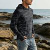 Herren UPF50+ Sonnenschutz Hoodie Langarm Schnelltrocknend Leicht Atmungsaktiv Sportshirt für Outdoor-Aktivitäten