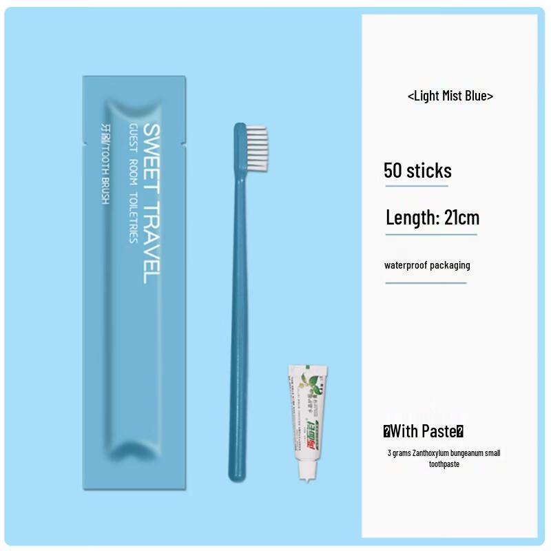 Premium Disposable Hotel Soft Toothbrush & Toothpaste Kit