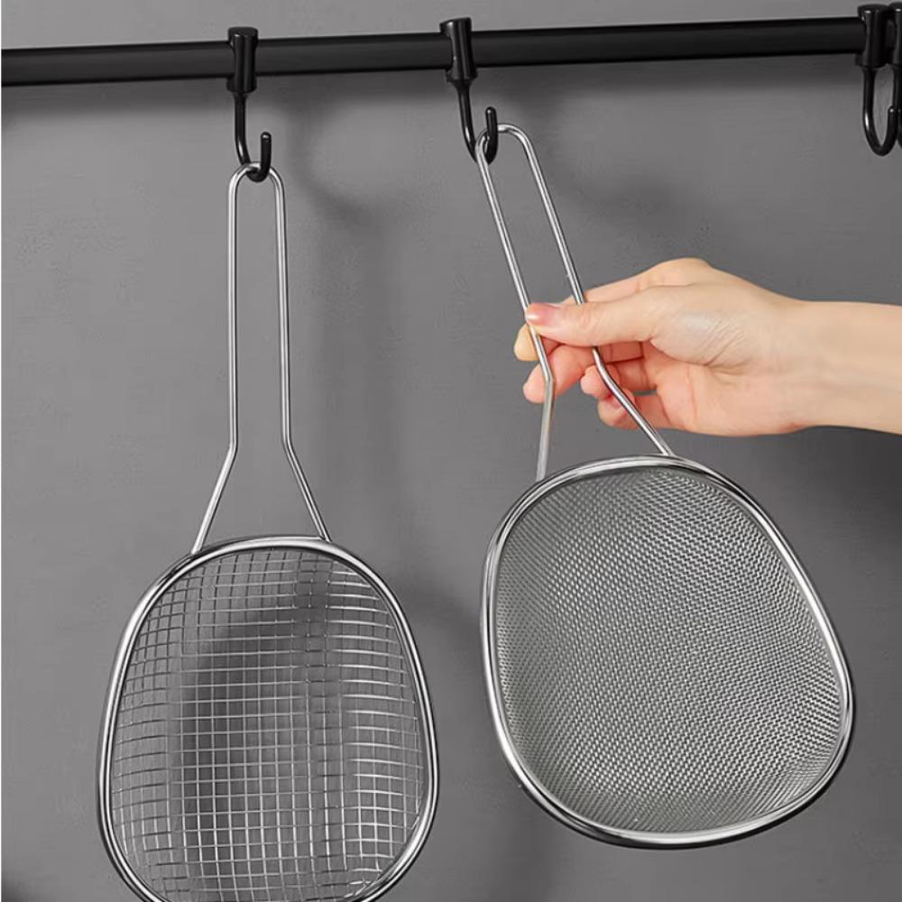 

Oval Draining Spoon Convenient Frying Strainer Spoon Stainless Steel Strainer Scoop Cooking Style 2