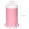 Cute Pet Cat Dog Dirty Paw Cleaning Cup Silicone Non Slip Cleaning Tool Grooming Cup(Pink )