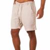 Summer Men's Drawstring Shorts, Yoga Exercise, Running, Fitness and Leisure Five Quarter Shorts