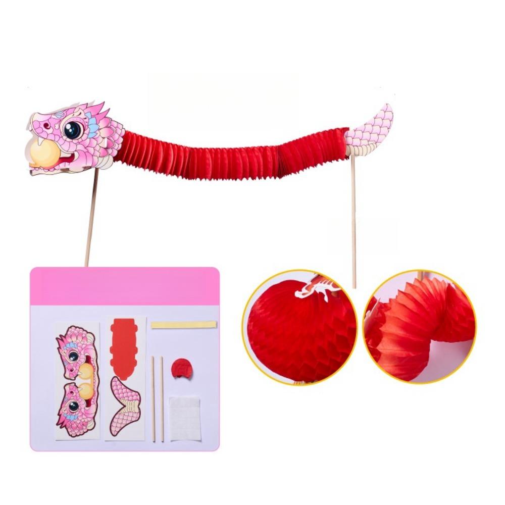 Jubilant Finger Lion Dance Chinese Tradition Paper Flower Folding Lion Dance 2025  Spring Festival