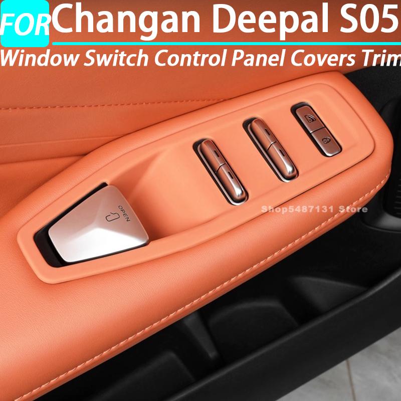 Car Window Switch Control Panel Covers Trim for Changan Deepal S05 Interior Accessories 2024 2025
