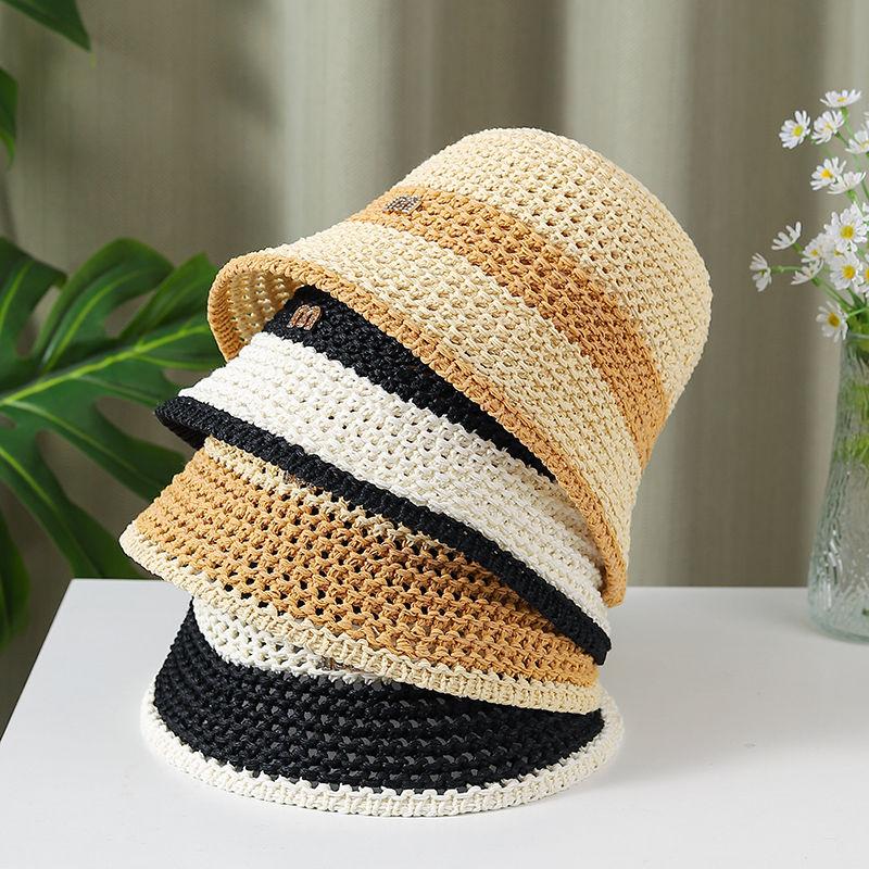 Women's Fisherman Hat Summer Hollow Out Mesh Sunshade and Sun Protection Hat Versatile Fisherman Hat