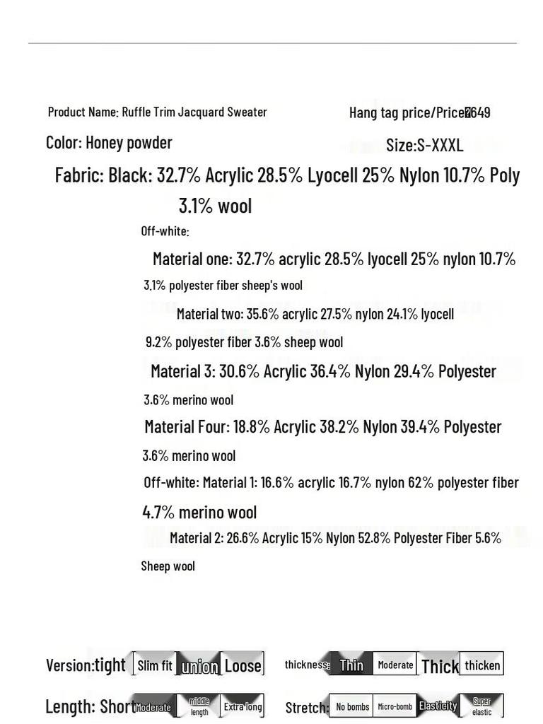 Demana Women's V-Neck Jacquard Knit Sweater