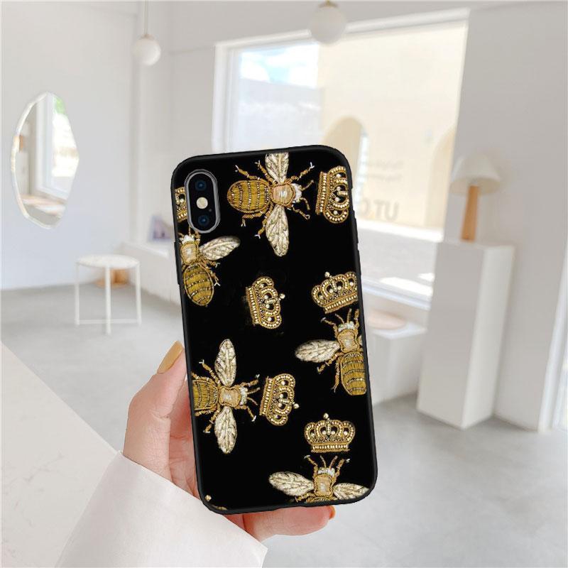 PP6 Art Bees Cartoon Soft Shell Phone Case for Samsung Galaxy Note 10 20 S23 S24 S25 Ultra FE Plus Edge Lite A02S A35 A07 A17