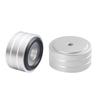Audio Insulators with Rings for Home AV and Sound Systems X 4-Piece Anti-Slip Speakers, Theater, Receivers, Amplifiers, (40mm 22mm, Silver)