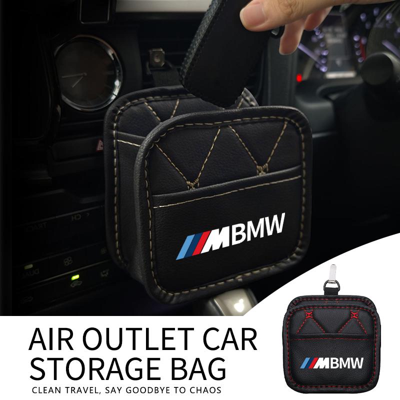 Car Air Vent Storage Pocket Sunglass Holder Coin Key Card Case For BMW Performance M E87 E30 E46 E28 F35 G20 E93 F20 X3 X OKJ0