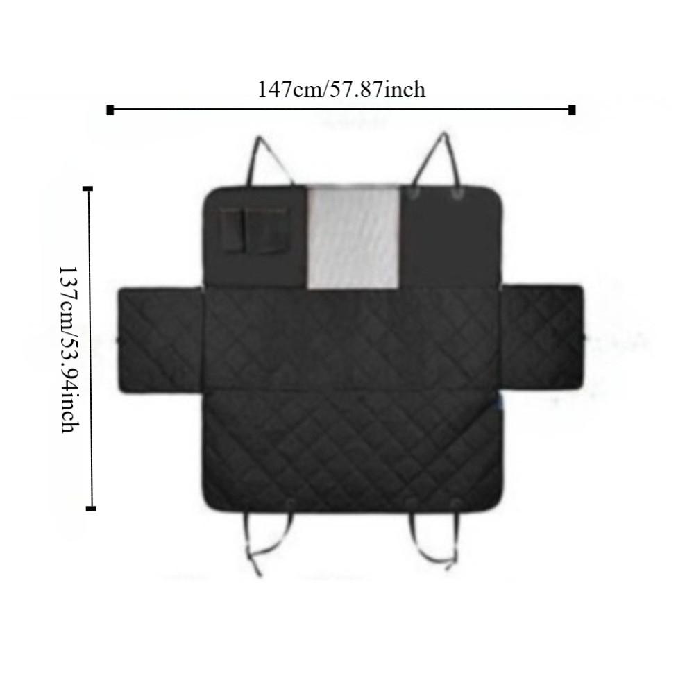 Waterproof Pet Dog Car Seat Cover with Visual Mesh Window Side Zipper Backseat Transportation Protectors Mat Safety