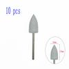 6pcs/10pcs Silicone Rubber Dental Polishing Polisher Grinders Nail Drill Bits for Electric Manicure 2.35mm Shank