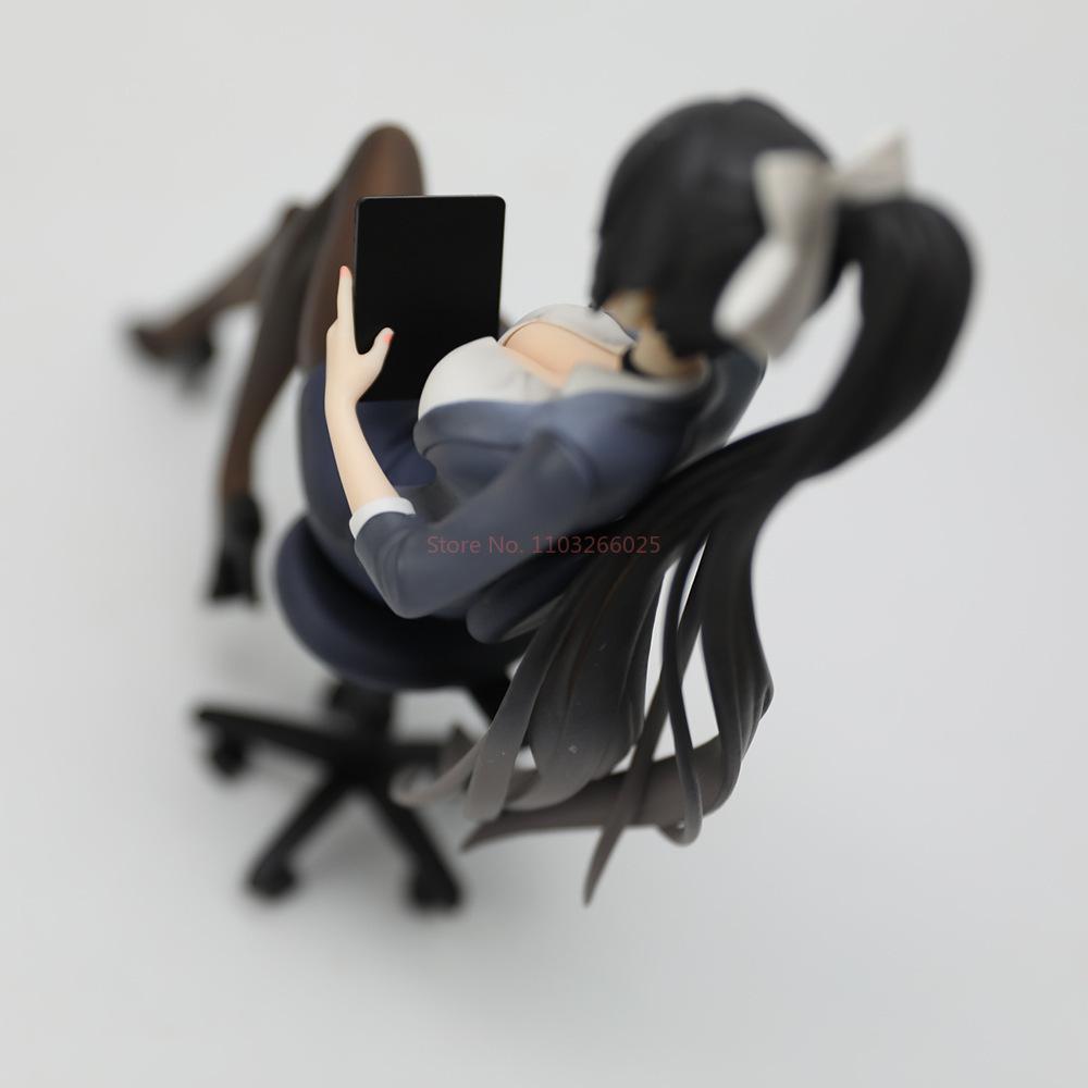 New Blue Line Kaohsiung Mastiff Animation Game Peripheral Anime Desktop Chassis Ornament Sexy Silk Stocking Girl Figure Gift