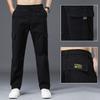 Winter Men'S Warm Cotton Stretch Work Pants With Thick Velvet And Loose Straight Tube Elastic Waist Multi Pocket Casual Pants