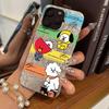 Case for iphone Air 14 16 Plus XR 13 17 Pro 15 18 Pro Max 12 XS Max 11 Cartoon Characters and Texts Shattered Airbag Shockproof Cover