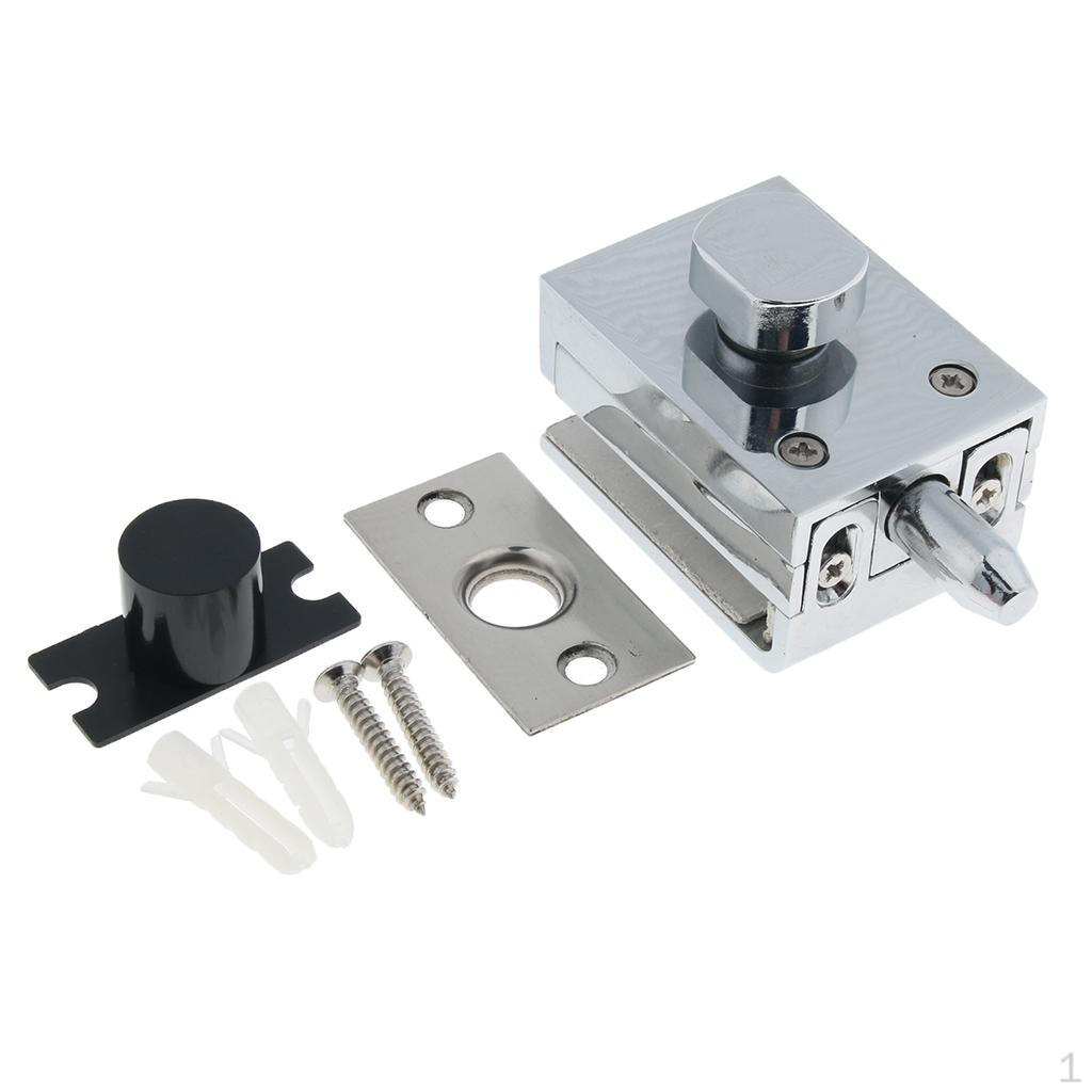 304 Stainless Steel 10mm Single Door Lock Latch Keyless