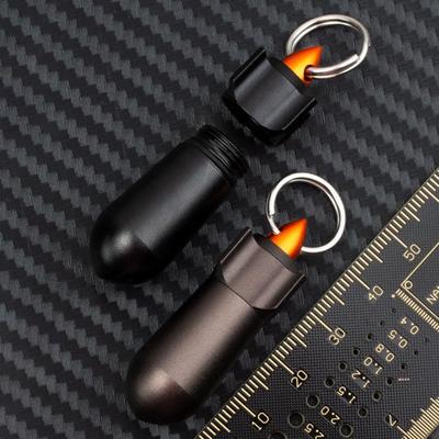 Mini Versiegeltes Glas Wasserdicht Feuchtigkeitsbeständig Hohe Härte Gute Abdichtung Aluminiumlegierung Schlüsselanhänger Tablettenflasche Campingzubehör