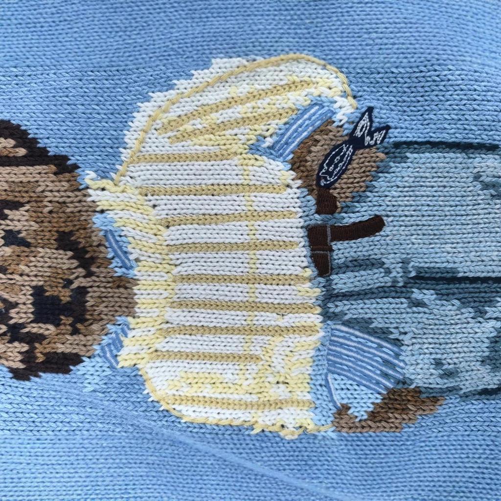 Premium Women's Cotton Heavy-Duty Little Bear Sweater for Autumn/Winter 2025