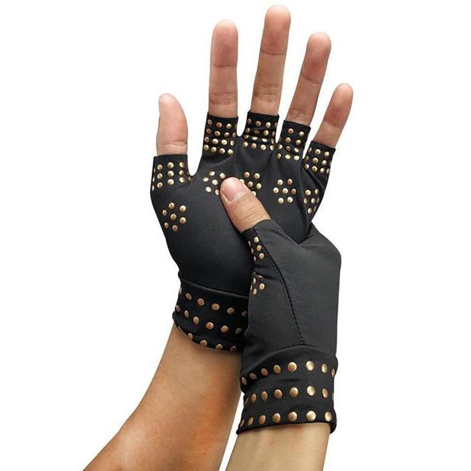 

Getinfit Dispensing Pressure Half Finger Gloves Magnetic Physical Therapy Non-Slip Rehab Gloves Outdoor Fitness Riding Gloves