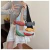 Large Capacity Hollow Out Weave Bag Fish Tote Bag Leisure Tassels Beach Handbag  Women