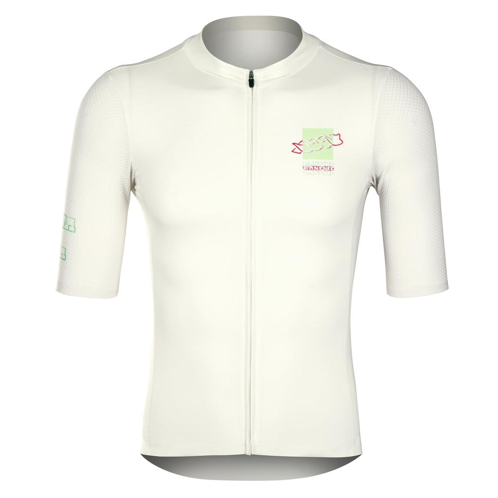 Darevie Short Sleeve Cycling Pasta Ride Loose with High DVJ251 Jersey, Summer, "Eat Fasta" Design, Fit, Unisex, Pockets, Thin, Elasticity,