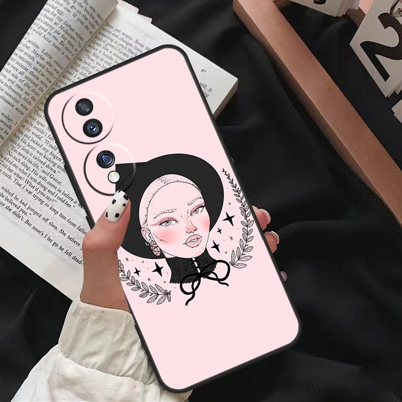 Girly Pastel Witch Goth Pattern For Honor Magic 7 Lite 6 8 Pro Case For Honor 200 400 50 70 90 X8c X8b X9a X9b X9c X9d Win RT