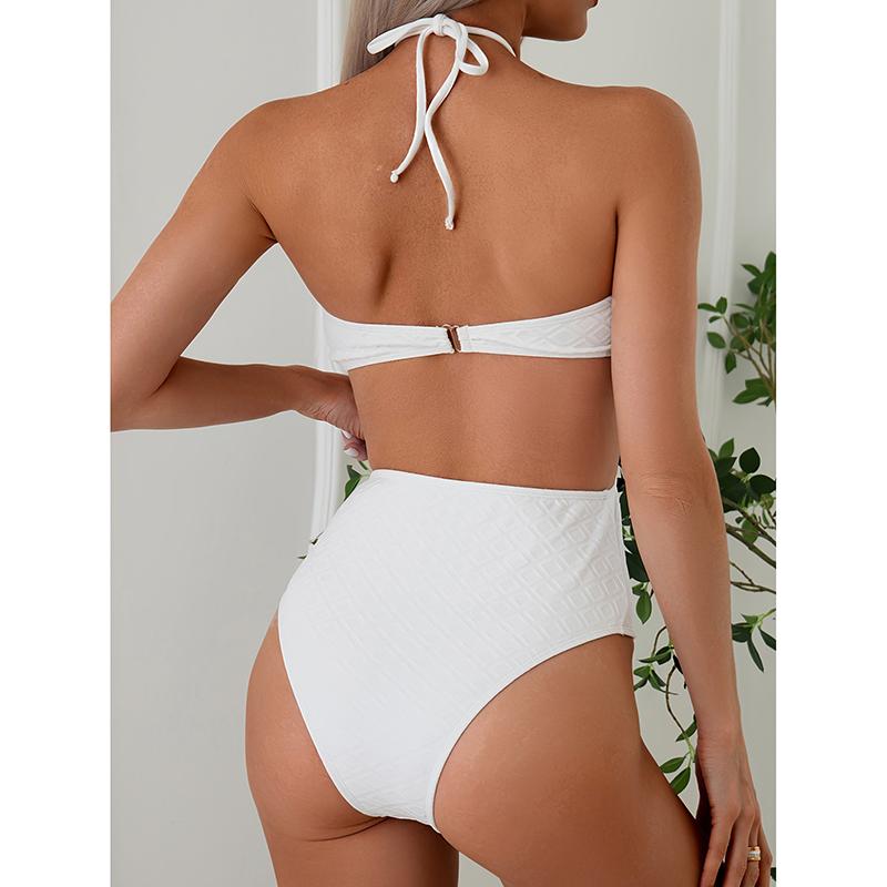 Maillot de bain une pièce sexy rembourré pour femmes Trikini Maillot de bain blanc Body Maillot de bain Vêtements de bain Vêtements de plage
