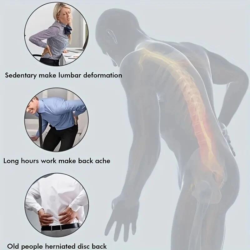 Car Lumbar Support Cushion 3-Color Breathable Memory Foam Lumbar Pillow Is For Car Office Chair Lumbar Support To Relieve Ppain