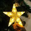Glowing Christmas Tree Topper Star LED Xmas Atmosphere  Light  Gift