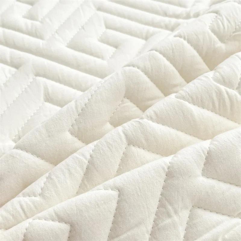 Waterproof Thicken Mattress Cover Pad Protector Washable Jacquard Fitted Sheet Latex Mat Bed Cover