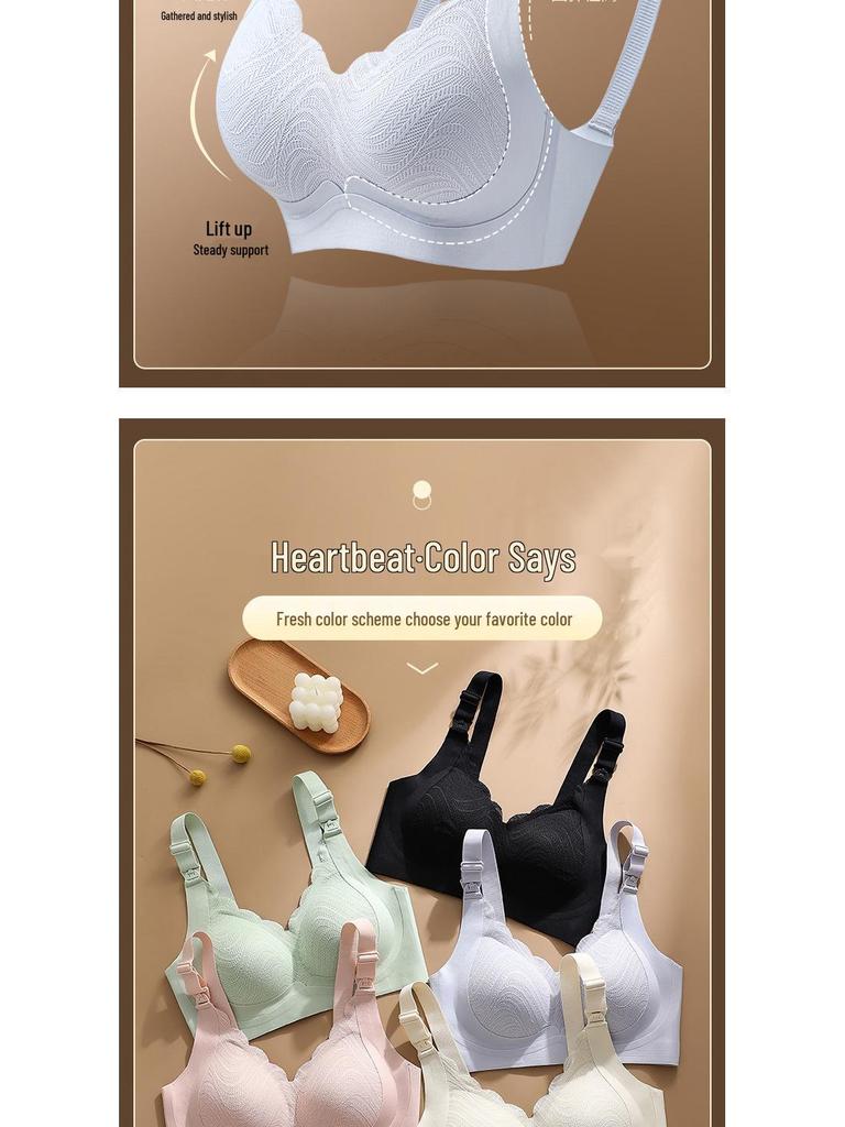 Sömlös amnings-bh för gravida - Mot sidofett, Mot häng, Postpartum, Stor storlek