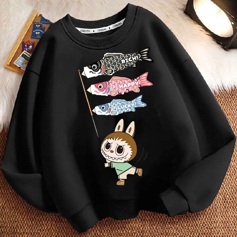 Cute and Loose Hoodies for Children, Fashionable Long-sleeved Hoodies for Boys and Girls In Spring and Autumn
