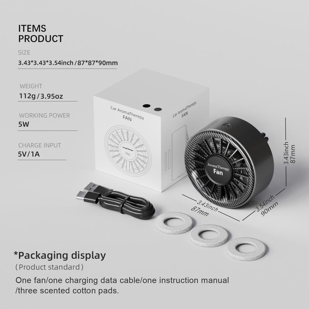 NEW Car Mini Fan Air Outlet Fan USB LED Atmosphere Light 3 Speeds Adjustable Suitable for 99% Car Air Outlet Clip Fans