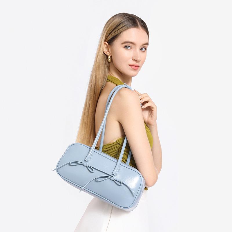 Korean Style Trendy Hot-Selling Ballet Style Simple Underarm Bowling Bag for Women Versatile Personality Commuting Fashionable Shoulder Bag