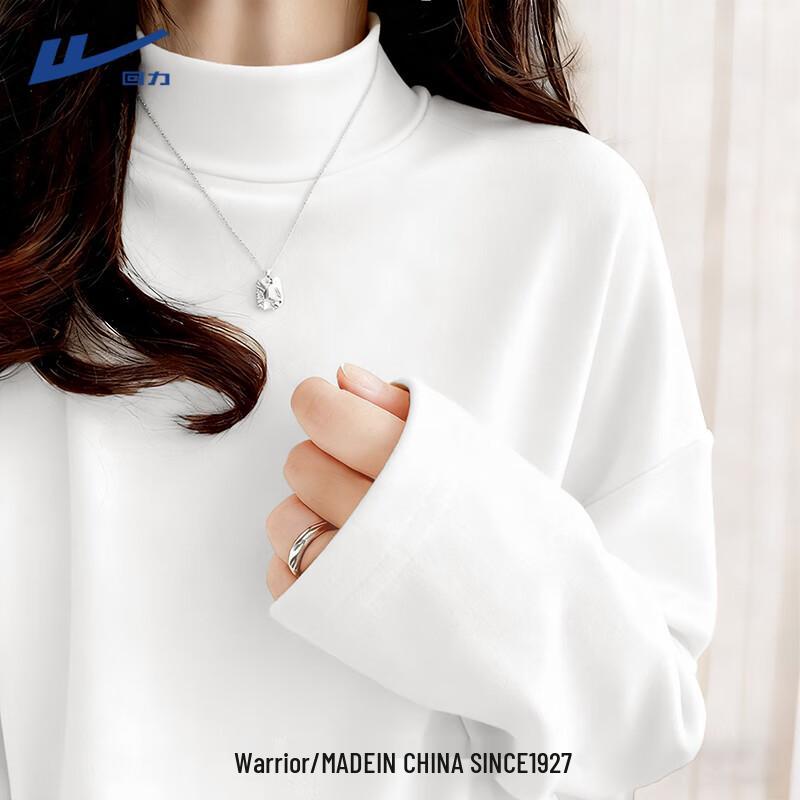 Huili Women s 2025 A/W Mock Neck Double-Sided Fleece Thermal Long Sleeve Top S