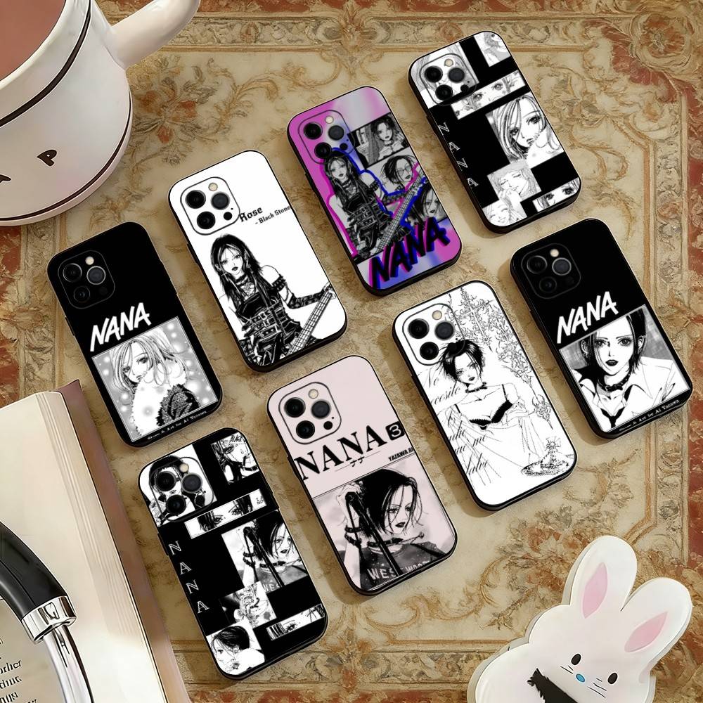 NN-NANA Phone Case Silicone Soft For IPhone 17 16 15 14 13 12 11 X XR Plus Pro Max Plus