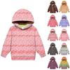 Kinder Modisches Langarm-Kapuzenshirt mit Aufdruck Locker sitzendes Sweatshirt-Oberteil
