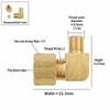 External Thread Compression Tube Fitting 90 Degree Male Elbow Connector Easy Install Tube Elbow