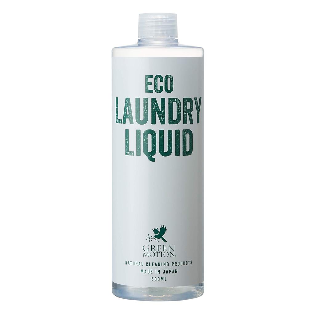 GREEN MOTION Eco Laundry Detergent Liquid Refill 500ml Japanese-Made