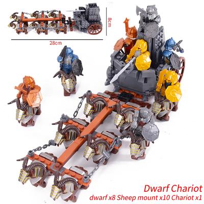 Neue MOC HERR DER RINGE Soldat Zwergenarmee Figuren Rüstung Wache Krieger Mittelalterliche Ritter Bausteine Steine Spielzeug Geschenke