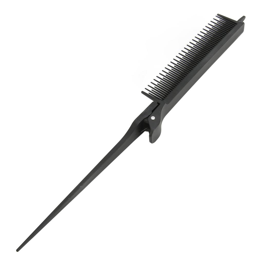 Rat Tail Teasing Clip Comb Professional Black Hair Salon Plastic Highlighting Comb Hair Styling Tool