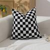 New Checkerboard Grid Single-sided Pillow Cushion Cover Geometric Simple Pillow Cover
