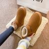 thick-soled snow boots women's winter velvet thickened warm cotton shoes 2025 new one-pedal bread shoes snow cotton