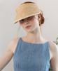 Tatiana Greek Velcro Natural Raffia Sun Visor Ht8181