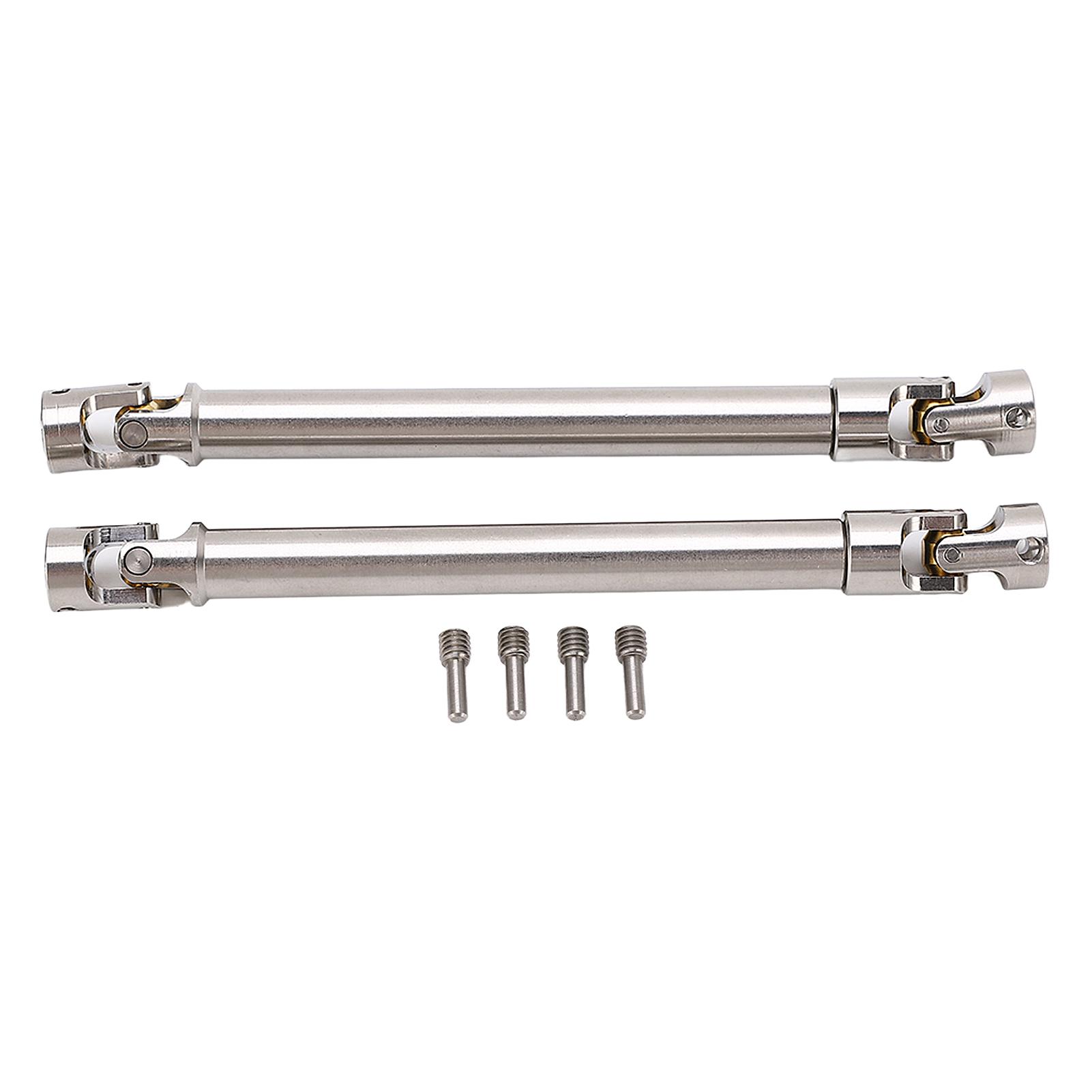 

2 Pcs RC Drive Shaft Stainless Steel M4 for 110 RC Crawler for Traxxas for Axial SCX10 II 139mm