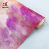 Rosy clouds Tie-dye PU Leather Fabric Waterproof Shiny Faux Leathers for DIY Gift Craft Sewing Hair Bow Earring Making Material